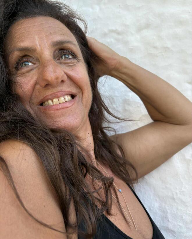 Η Δέσποινα Σωτηροπούλου κατά το καλοκαιρινό οδοιπορικό