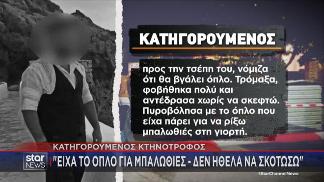 Φονικό Χανιά: «Είχα το όπλο για μπαλωθιές, δεν ήθελα να σκοτώσω»