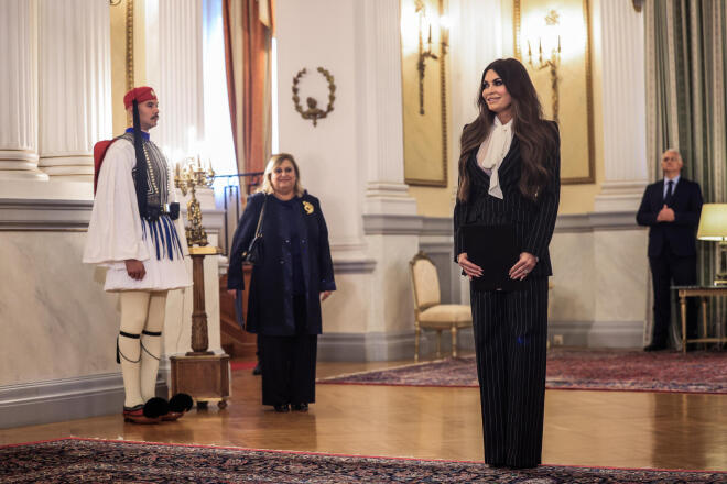 Η Κίμπερλι Γκίλφοϊλ στο Προεδρικό Μέγαρο