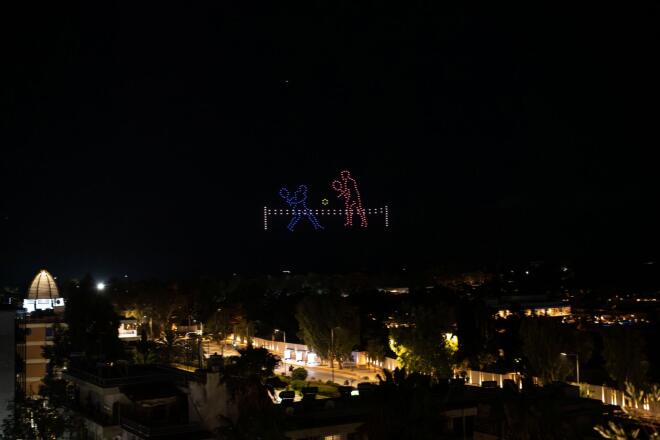 Η Αθήνα φωτίστηκε από εντυπωσιακό drone show για το Hellenic Championship