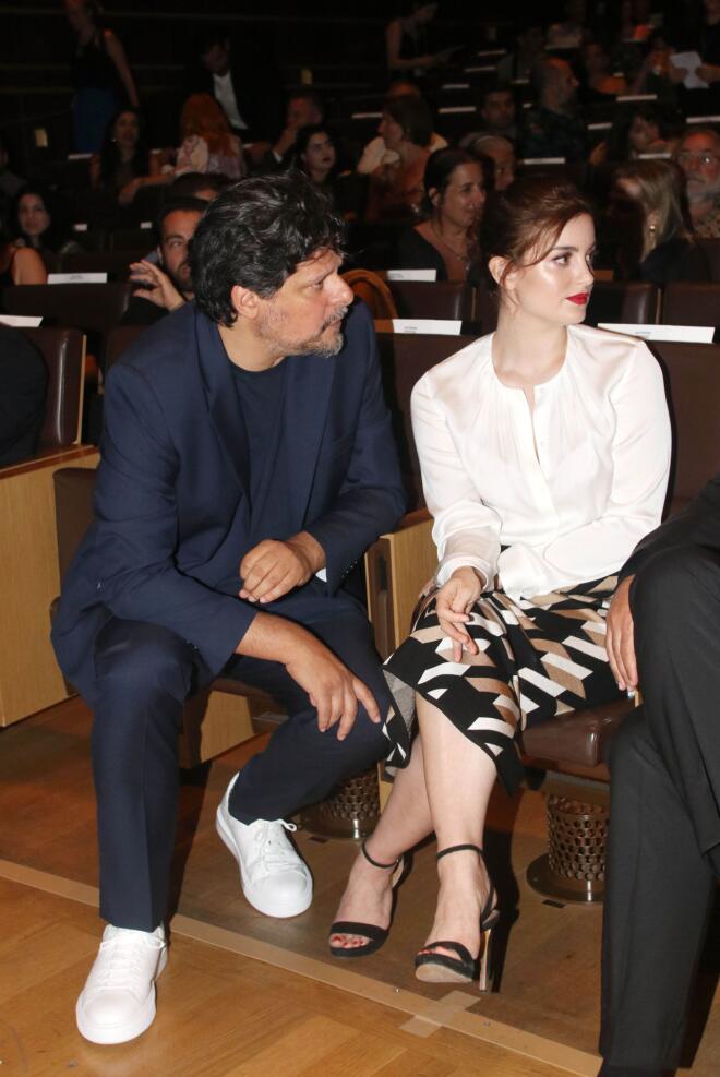 Λευτέρης Χαρίτος- Σμαράγδα Αδαμοπούλο στην Απονομή Βραβείων Ίρις, τον Ιούνιο του 2023/ NDP ΕΛΛΗ ΠΟΥΠΟΥΛΙΔΟΥ