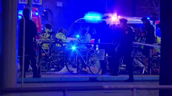 Λεωφορείο έπεσε σε στάση στη Στοκχόλμη