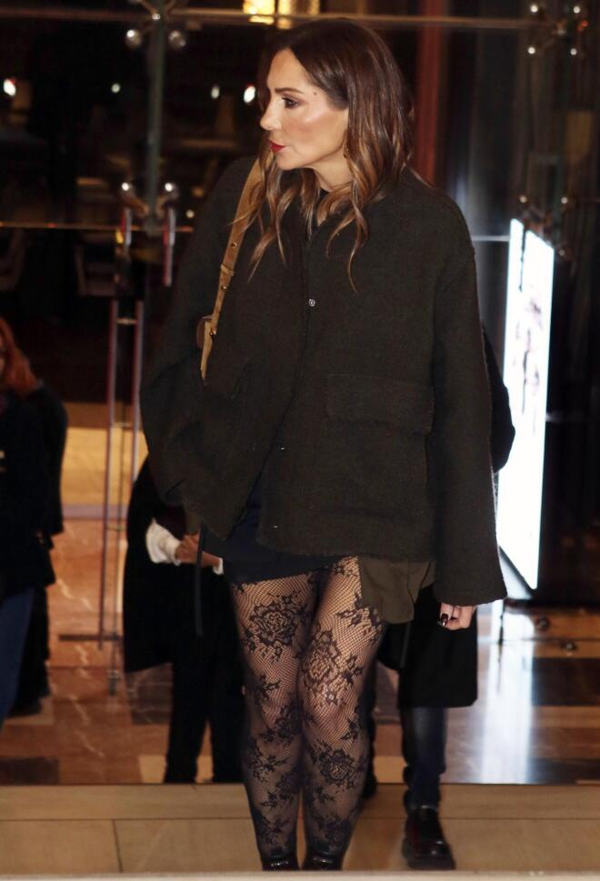 Η Δέσποινα Βανδή κατά την άφιξή της στο Παλλάς / NDP Photo Agency (Παναγιώτης Κουφαλέξης)