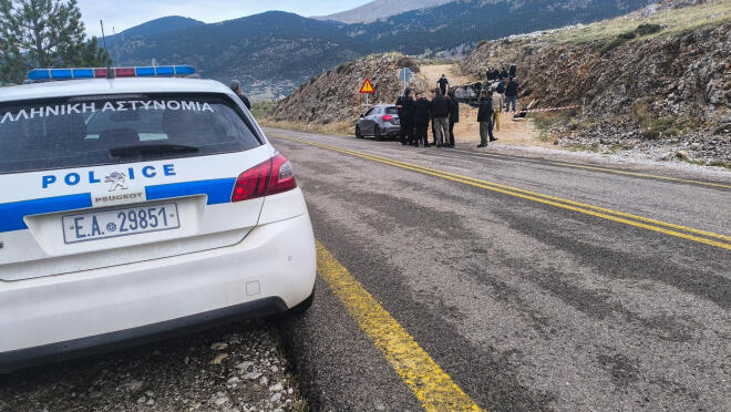 αστυνομία στην Αράχωβα μετά τη δολοφονία