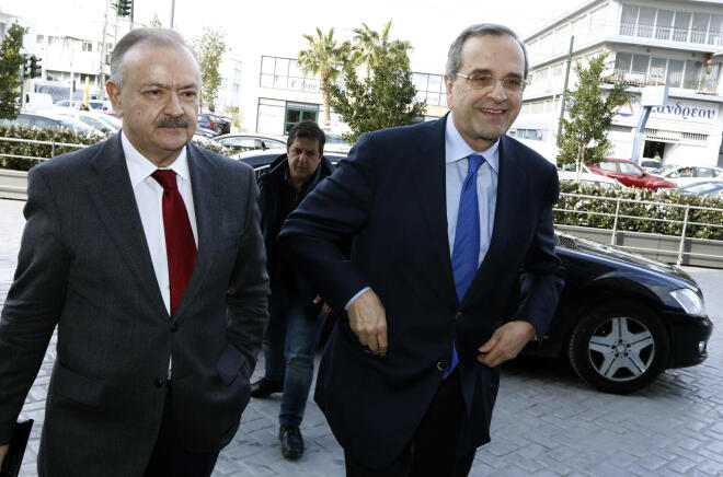 O Δημήτρης Σταμάτης με τον Αντώνη Σαμαρά