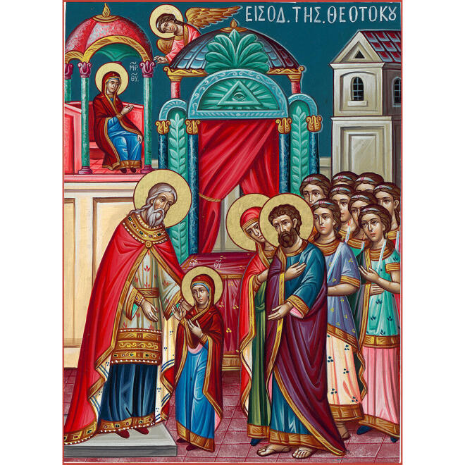 Τα Εισόδια της Θεοτόκου καθιερώθηκαν ως εκκλησιαστική εορτή κατά τον 7ο αιώνα, πρώτα στην Ανατολή και πολύ αργότερα στη Δύση.