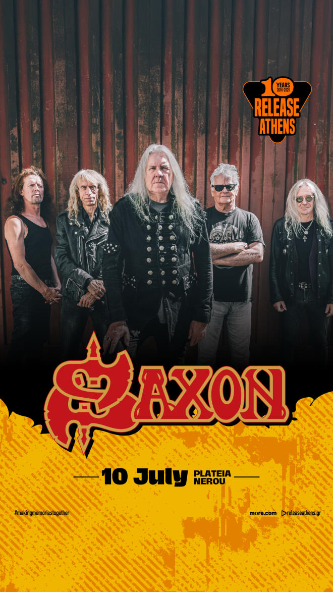 Release Athens 2026: Οι Saxon στην πλατεία Νερού