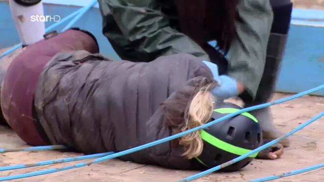 Φάρμα: Η στιγμή που η Βαλεντίνα χάνει τις αισθήσεις της