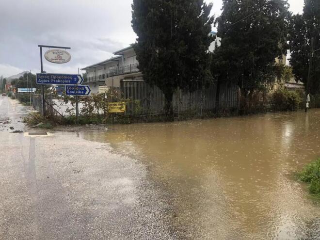 Σοβαρές πλημμύρες στην Κέρκυρα