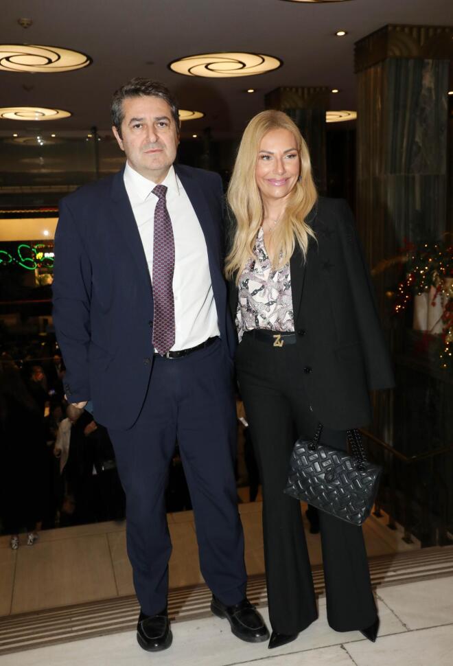 Η Τίνα Μεσσαροπούλου με τον Γιώργο Μυλωνάκη 