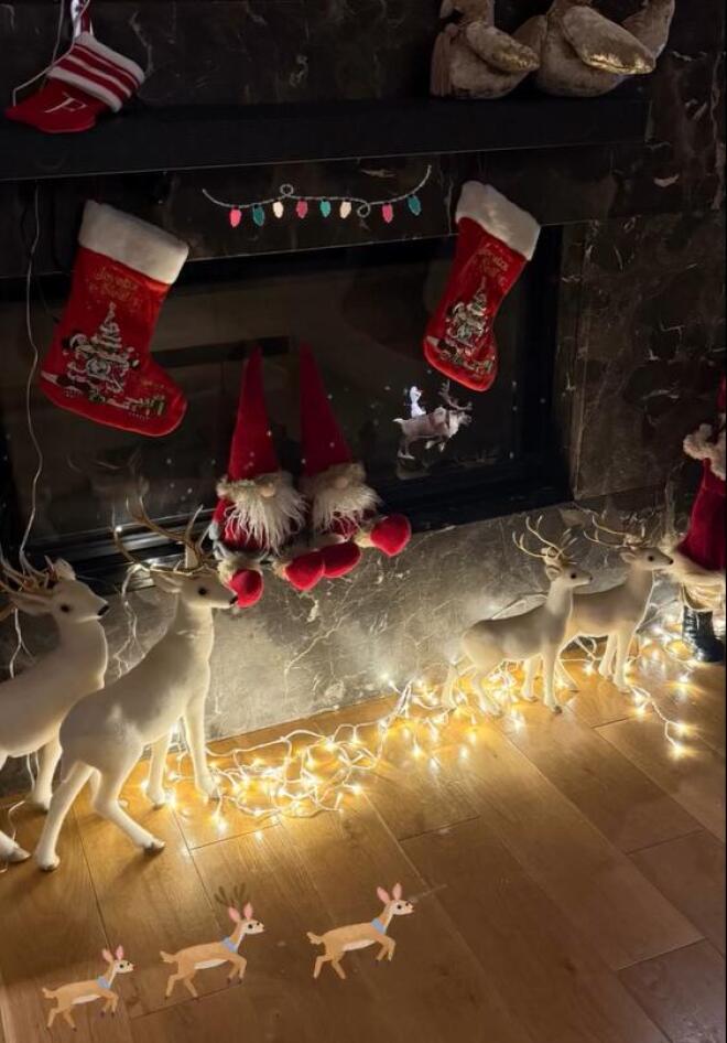 Στιγμιότυπο από το Χριστουγεννιάτικο στολισμό της Κωνσταντίνας Σπυροπούλου