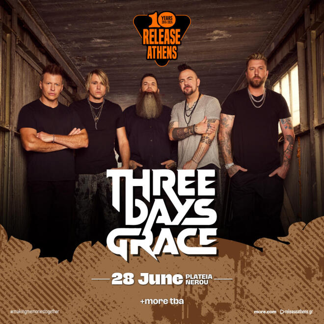 Οι Three Days Grace στην πλατεία Νερού