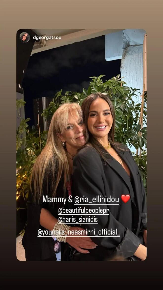 Η Ρία Ελληνίδου στο opening του νέου καταστήματος του Δημήτρη Αλεξάνδρου