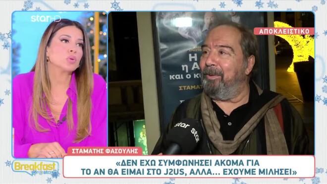 Σταμάτης Φασουλής: Θα είναι ή οχι στο J2US;