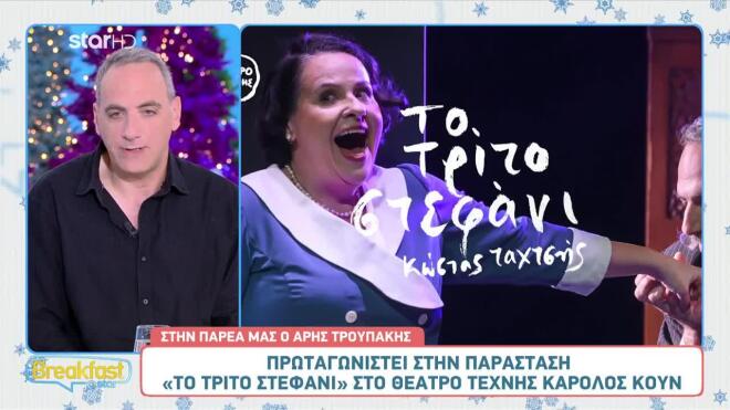Η αγάπη του Άρη Τρουπάκη για το θέατρο