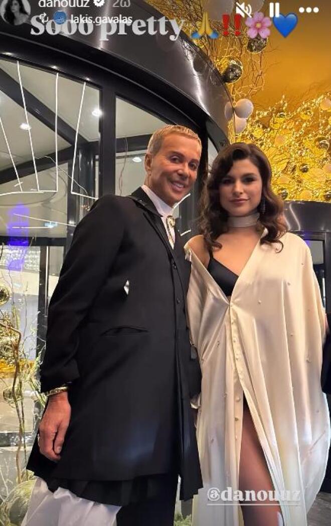 Η υπέρκομψη Δανάη Παππά με τον λαμπερό Λάκη Γαβαλά