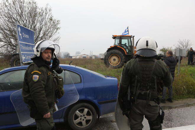 Αστυνομία και αγρότες στις Σέρρες