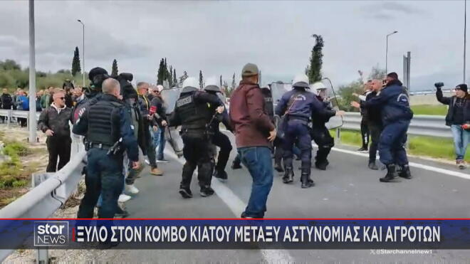 Επεισόδια στο  Κιάτο με την αστυνομία 