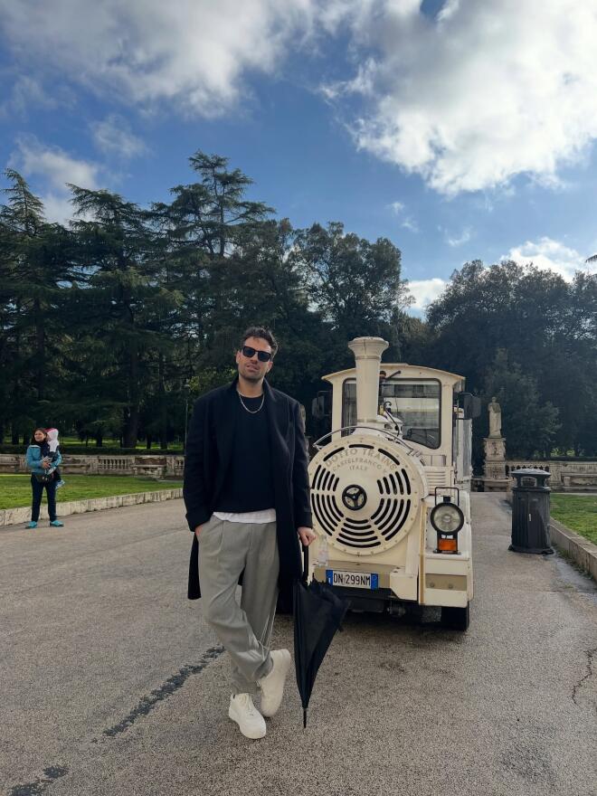 Κωνσταντίνος Αργυρός: Φωτογραφίες από το ταξίδι του στη Ρώμη