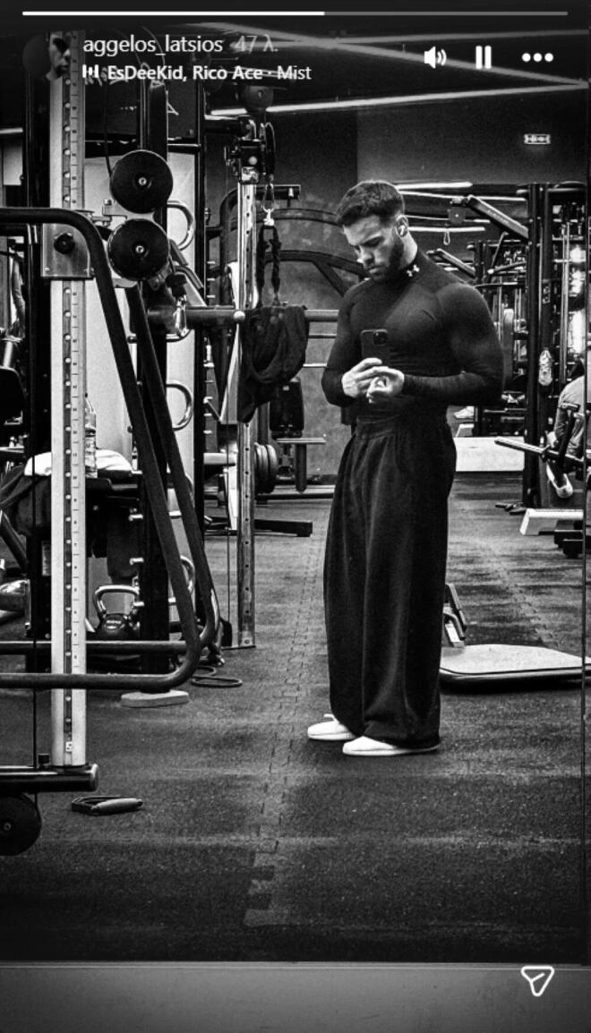 Άγγελος Λάτσιος: Η φωτογραφία που ανέβασε μέσα από το γυμναστήριο