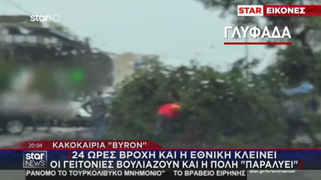 Ξεριζώθηκαν δέντρα σε όλο το λεκανοπέδιο.