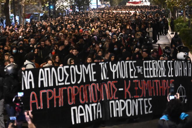 Πορεία μνήμης για τον Αλέξανδρο Γρηγορόπουλο/ Eurokinssi Κώστας Τζούμας