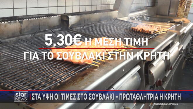 Σουβλάκι πολυτελείας: Στα ύψη η τιμή του - Φτάνει και τα 6,5€ στην Κρήτη