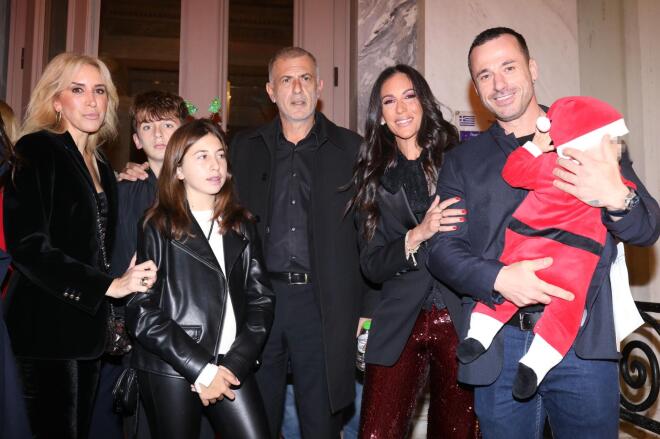 Ανθή Βούλγαρη & Κώστας Κωνσταντινίδης με τον γιο τους, Μάριο