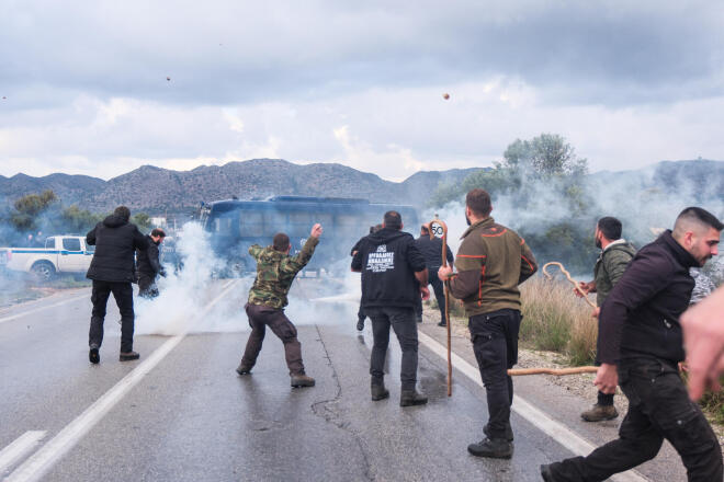 αγρότες επεισόδια Κρήτη 1