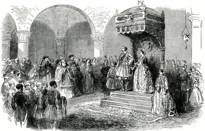 Ο γάμος του Όθωνα και της Αμαλίας 