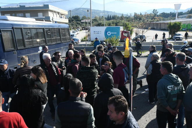 Εικόνες από αγρότες στο Ρίο - Αντίρριο