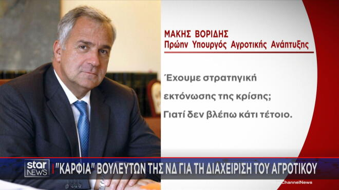 Η αιχμή Βορίδη για το αν υπάρχει στρατηγική της κυβέρνησης για την κρίση με τους αγρότες