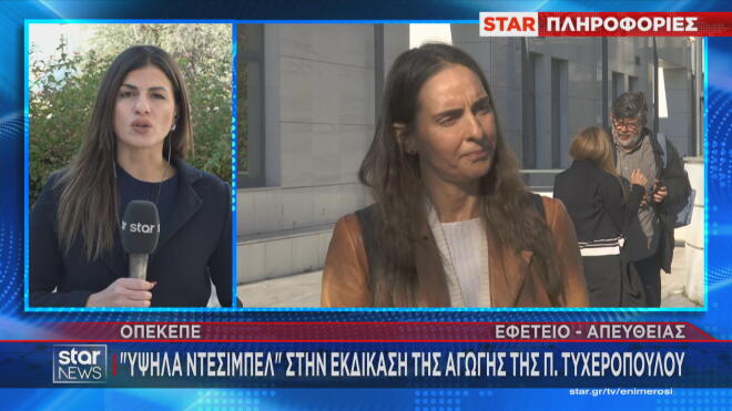ΟΠΕΚΕΠΕ: Υψηλά «ντεσιμπέλ» στην εκδίκαση της αγωγής της Π. Τυχεροπούλου