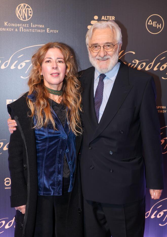 Η Καλλιρρόη Μυριαγκού με τον Γιάννη Σμαραγδή
