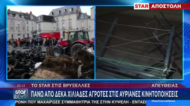 Πάνω από 10.000 αγρότες στις αυριανές κινητοποιήσεις