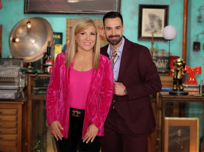 Η Δέσποινα Μοιραράκη με τον εκτιμητή του Cash or Trash, Θάνο Λούδο