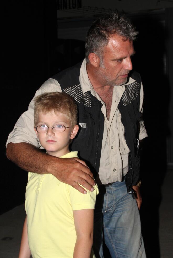 Ο Πασχάλης Τσαρούχας με το γιό του, Αχιλλέα, το 2014/ NDP