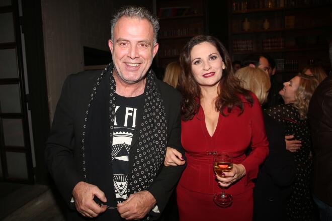 Πασχάλης Τσαρούχας- Θεοφανία Παπαθωμά, σε θεατρική πρεμιέρα, το 2020/  NDP 