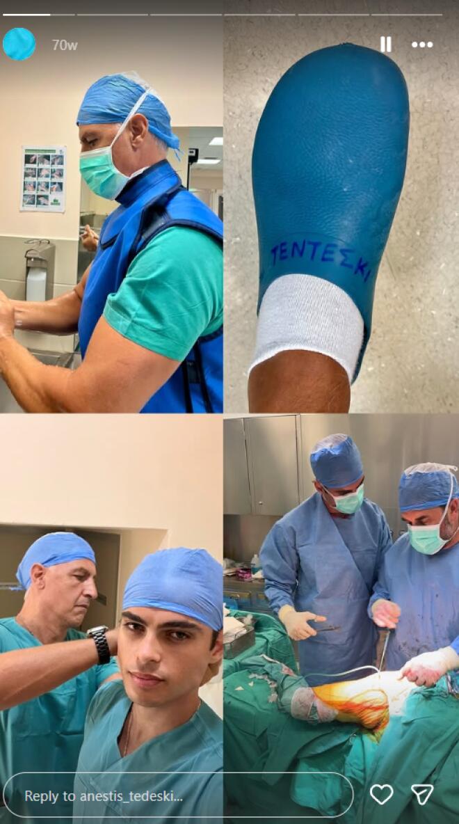 Αίσθηση προκαλούν και τα highlights του λογαριασμού του, όπου ο Ανέστης έχει επιλέξει να κρατήσει ακόμη και στιγμές από νοσοκομείο.