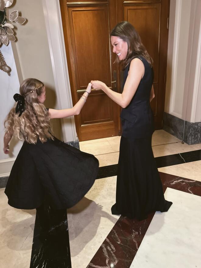 Βίκυ Καγιά: Με την 10χρονη κόρη της σε χριστουγεννιάτικo event