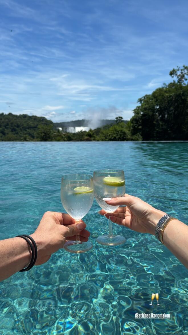 Αθηνά Οικονομάκου - Μπρούνο Τσερέλα: Πρωτοχρονιά στην Αργεντινή!