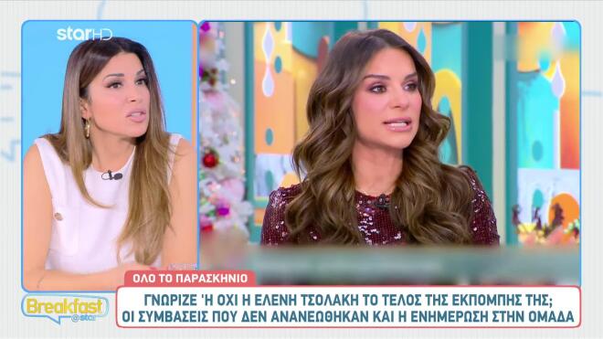 Ελένη Τσολάκη: Πρόωρο τέλος για το «Πρωινό Σαββατοκύριακο»