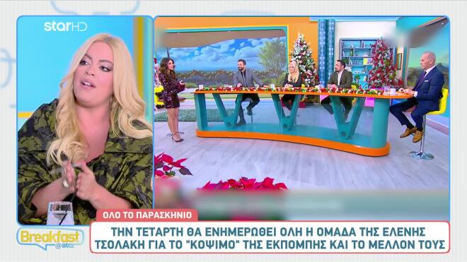 Ελένη Τσολάκη: Πρόωρο τέλος για το «Πρωινό Σαββατοκύριακο»