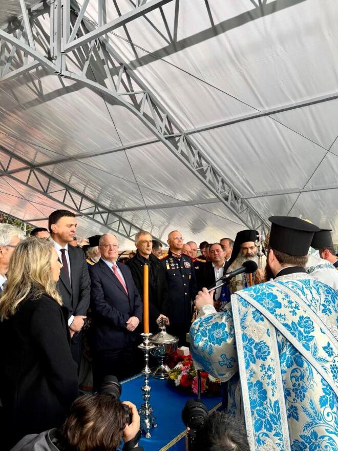 Μπαλατσινού: Με τον Κικίλια και τον γιο τους στον αγιασμό των υδάτων