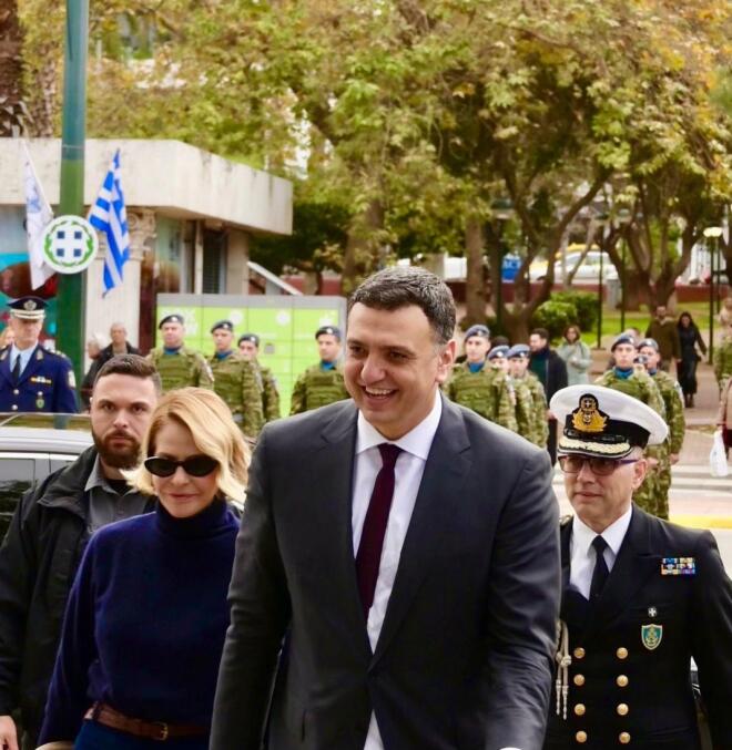 Μπαλατσινού: Με τον Κικίλια και τον γιο τους στον αγιασμό των υδάτων