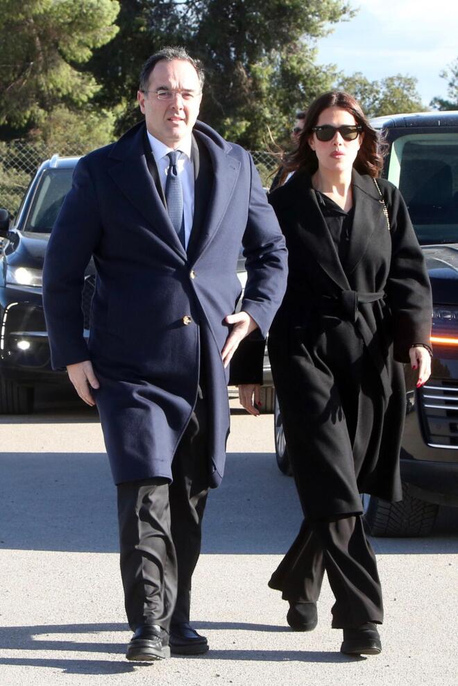 O Θοδωρής Κυριακού με τη σύζυγό του, Δήμητρα Μπιθαρά