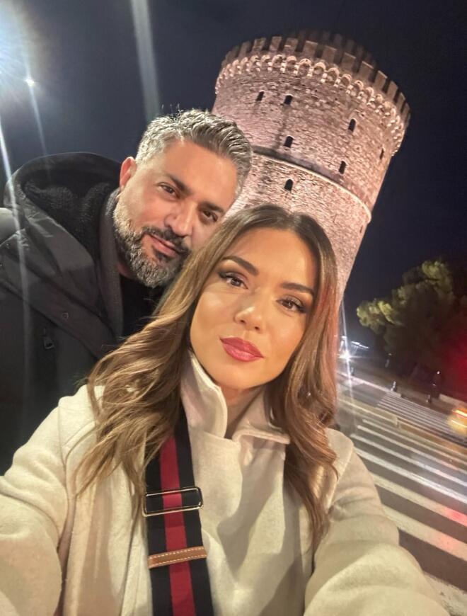 Ο Λευτέρης Σουλτάτος κι η Βάσω Λασκαράκη πήγαν στη Θεσσαλονίκη για τα Χριστούγεννα