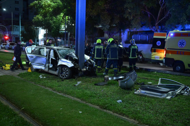 Εικόνες από το τροχαίο 