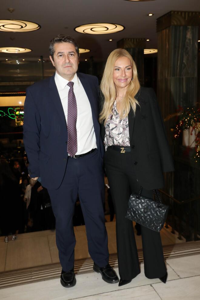 Γιώργος Μυλωνάκης- Τίνα Μεσσαροπούλου στο θέατρο Παλλάς, τον Νοέμβριο του 2025/ NDP ΕΛΛΗ ΠΟΥΠΟΥΛΙΔΟΥ