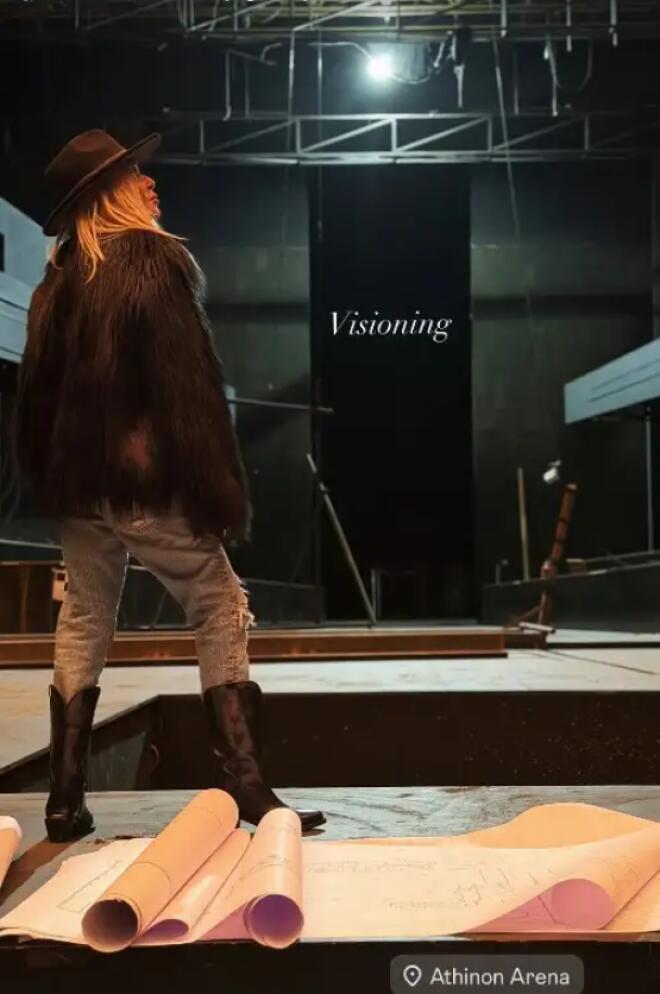 Η Άννα Βίσση στο Αθηνών Αρένα- Στον ανανεωμένο χώρο του θα φιλοξενηθεί τον χειμώνα/ instagram